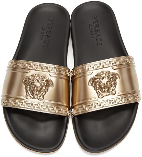 men's versace sliders|Versace slides men sale.